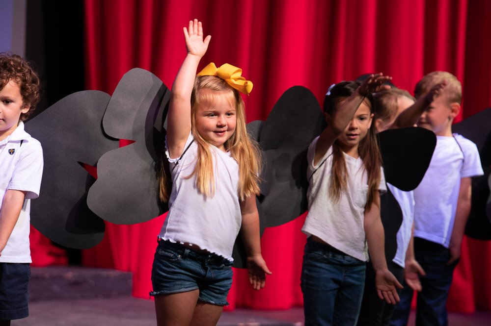 PreK-4 butterfly parade